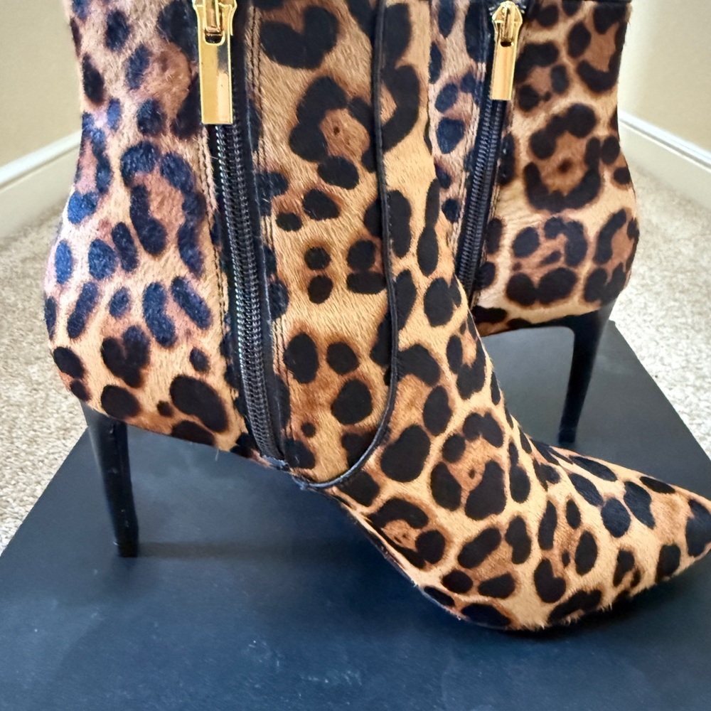 Rachel Zoe Leopard Print Bootie